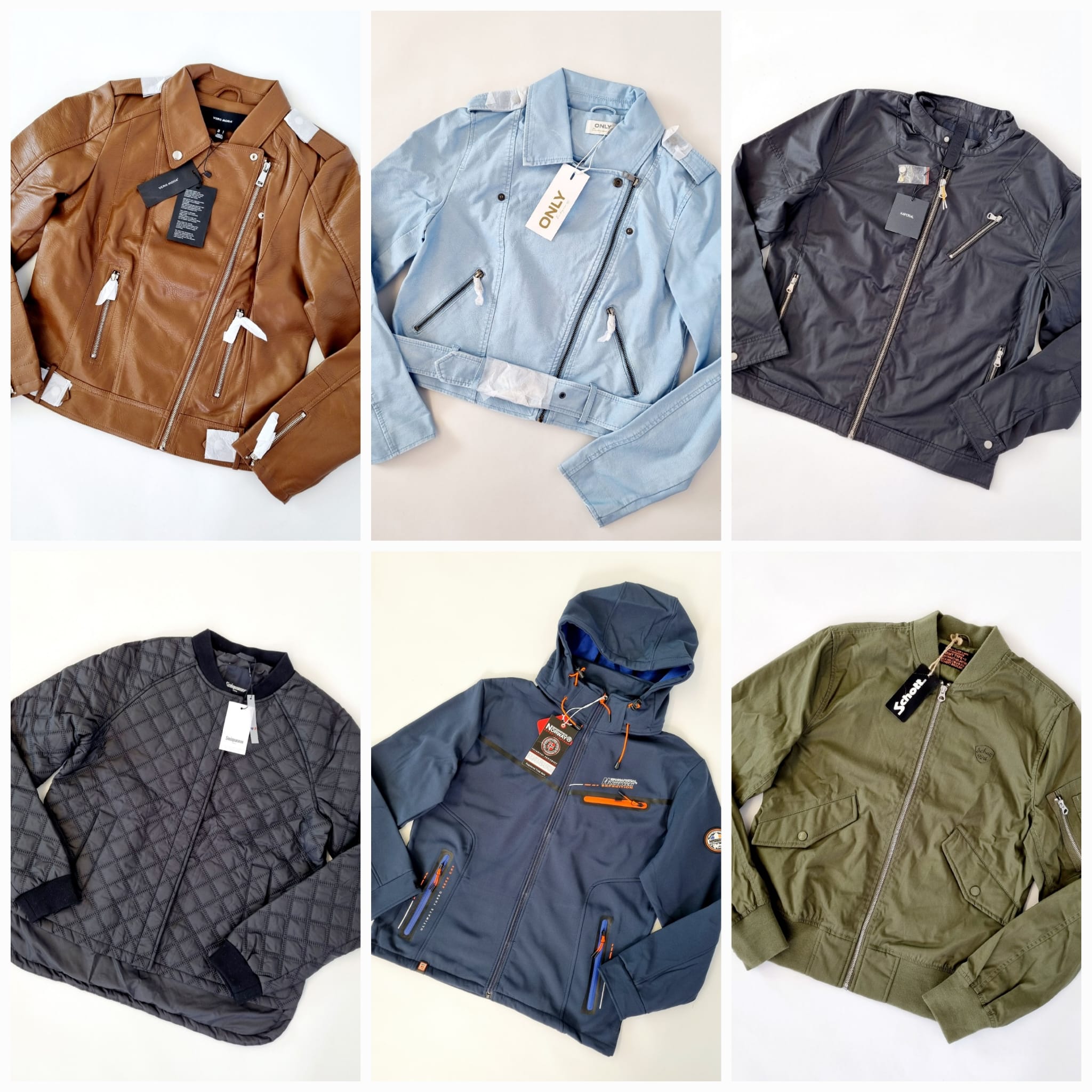 Mix aus leichten Jacken von Lee, Columbia, Vero Moda, Only, Jack&Jones, Geographical Norway und mehr