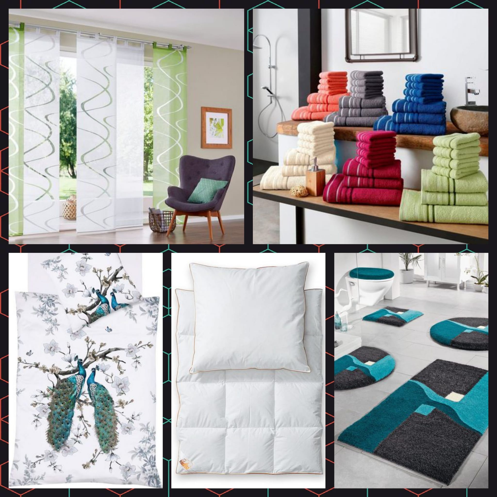Mix of home textiles Andas, Home Affair Livarno LeGer Home by Lena& more