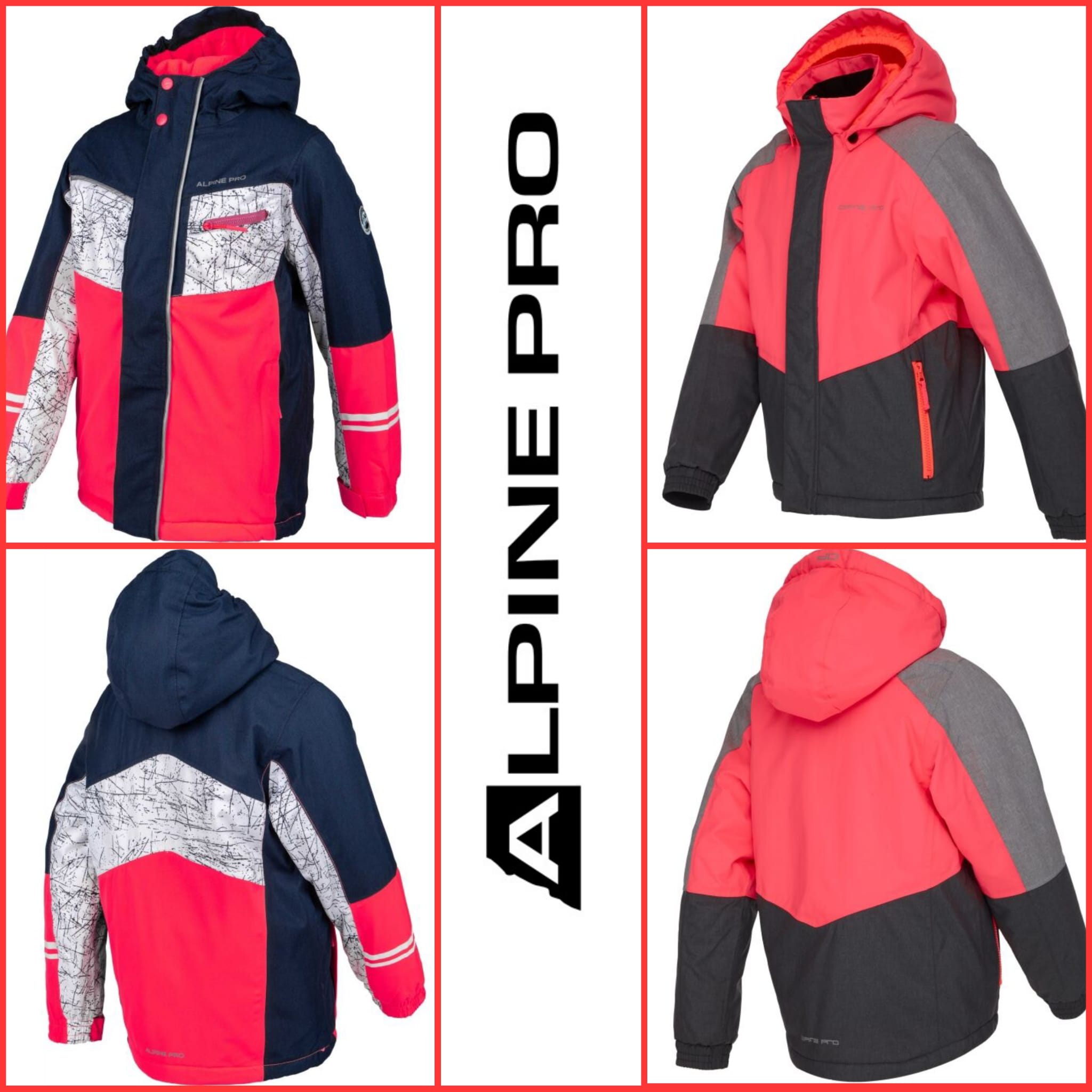 Ski jackets for girls Alpine Pro