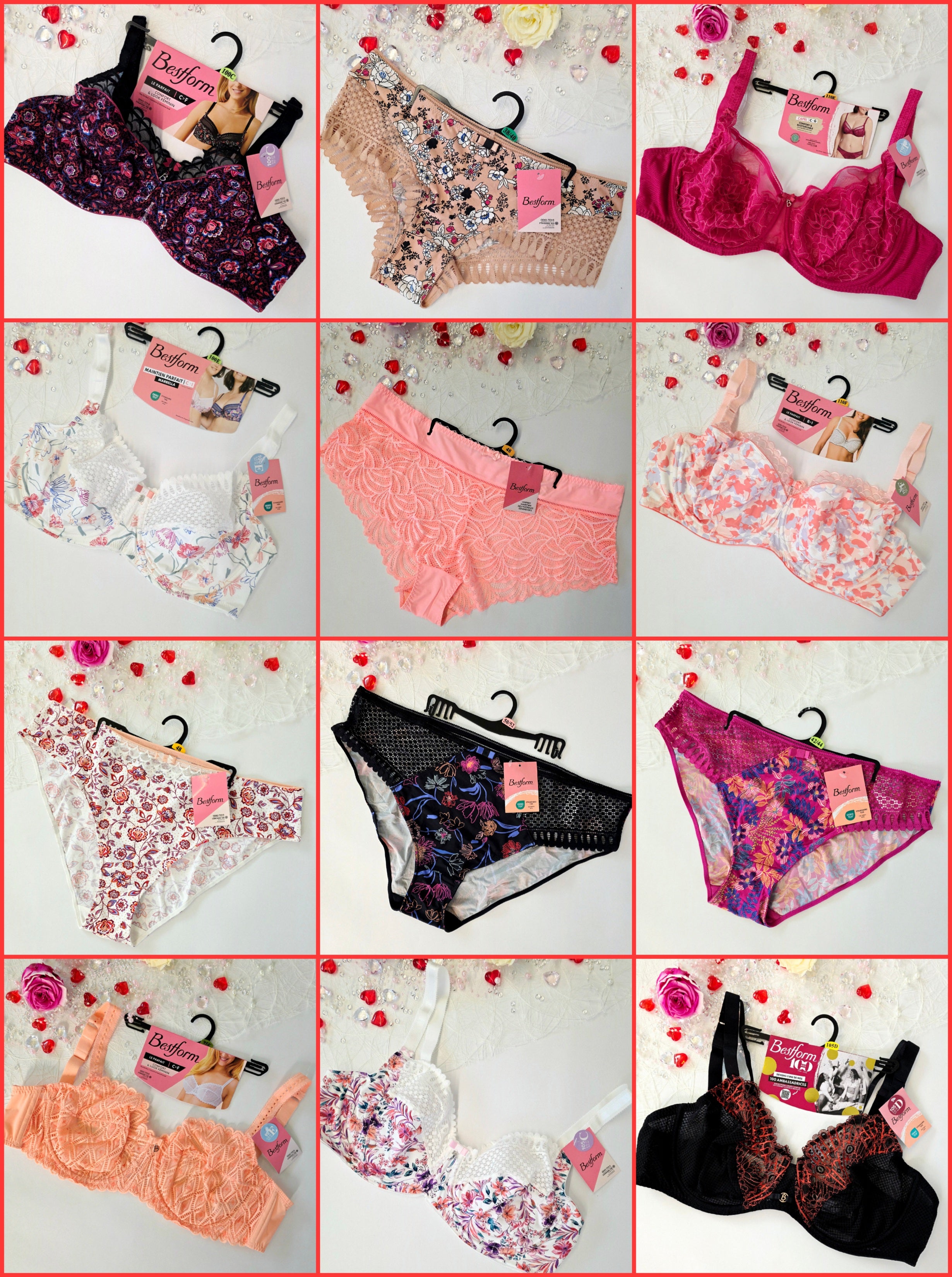 Mix aus Damenunterwäsche von Bestform 50% BHs / 50% Slips