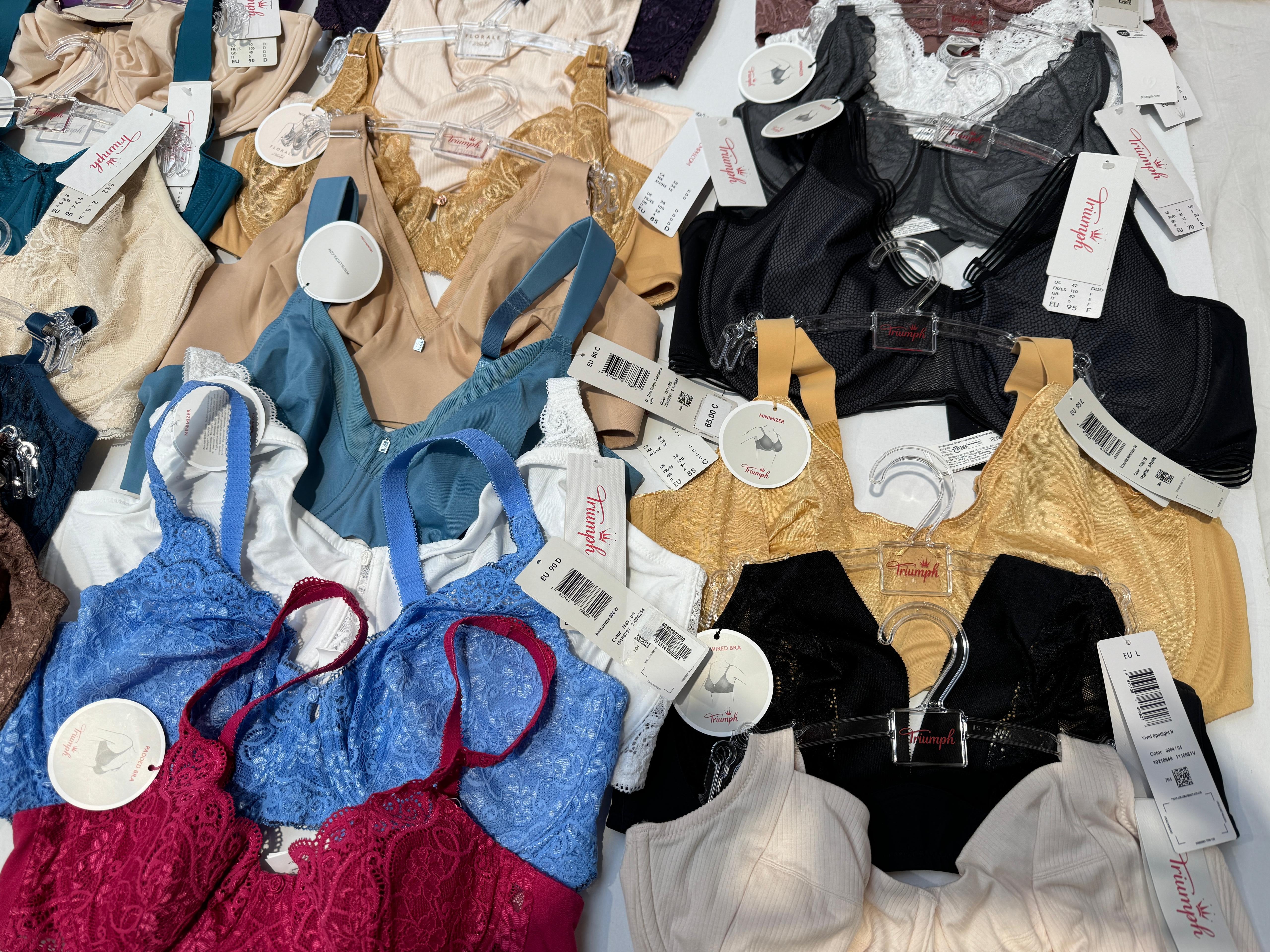 Mix Triumph Women’s Lingerie 80% Bras / 20% Slips BIG Lot