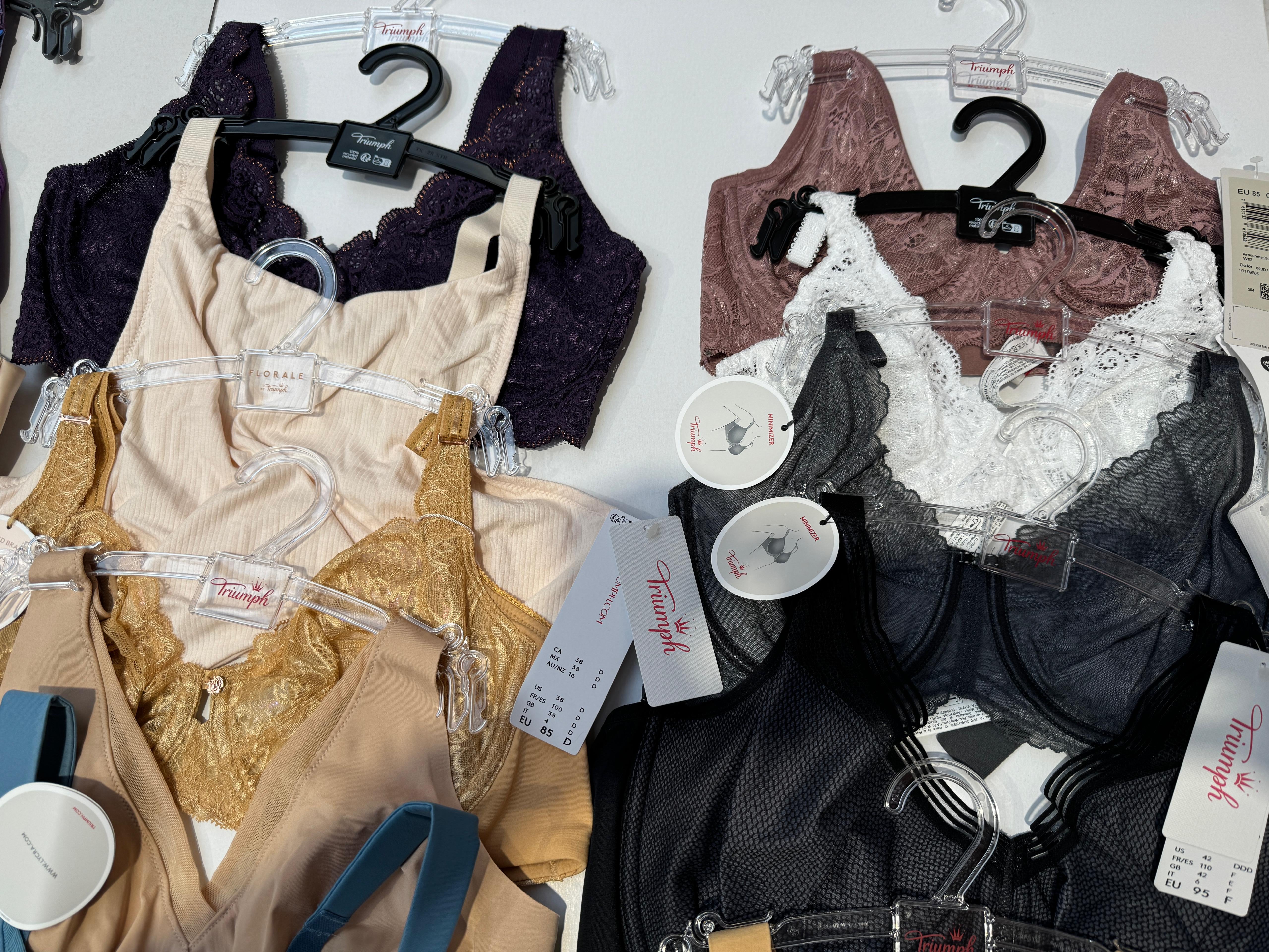 Mix Triumph Women’s Lingerie 80% Bras / 20% Slips BIG Lot