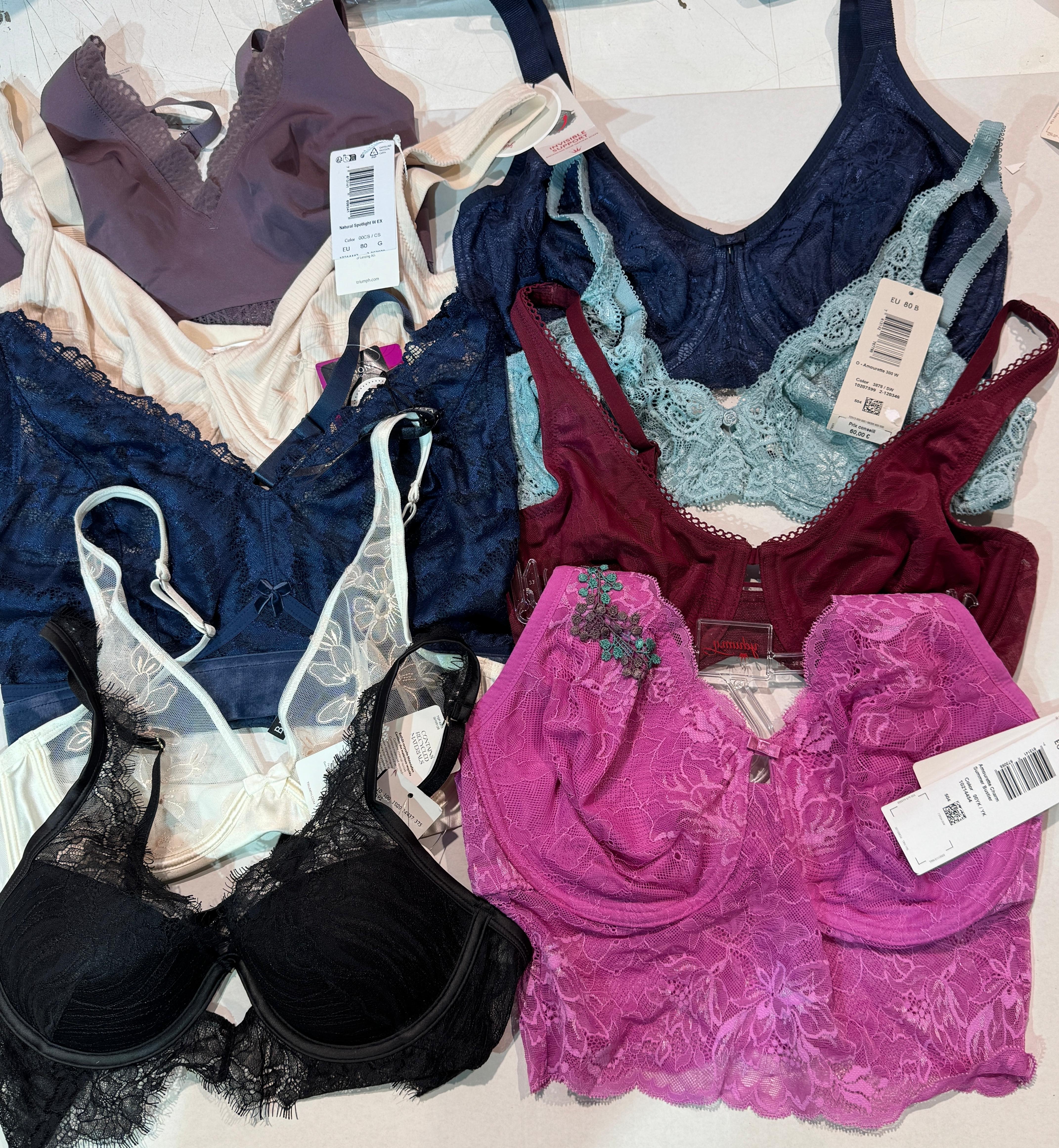 Mix Triumph 70% Bras  / 30% Slips Women’s Lingerie BIG Lot
