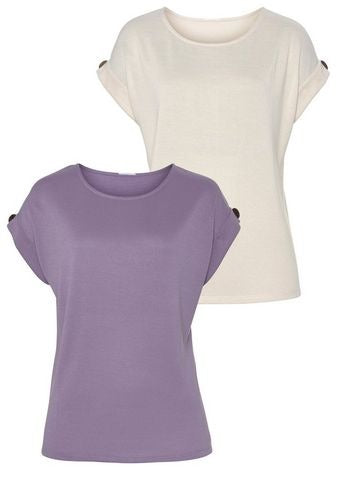 MIX of Women’s T-Shirt (2-Pack) by Lascana, Bench, Vivance