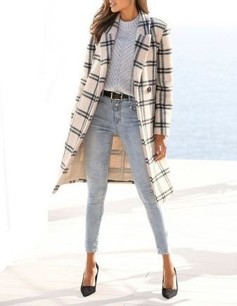 Women’s checked coat by Lascana