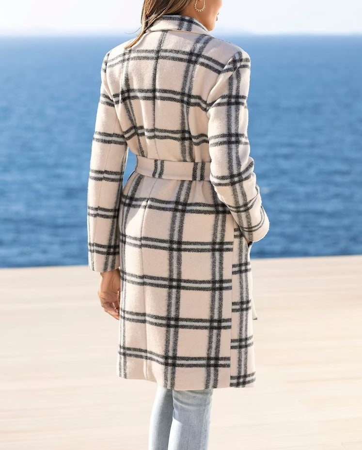 Women’s checked coat by Lascana